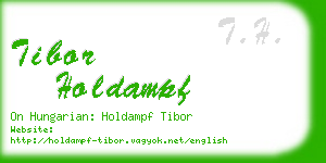 tibor holdampf business card